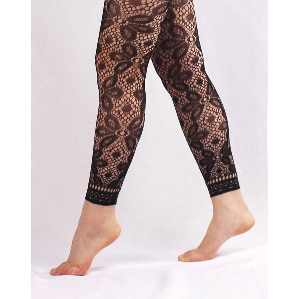 Patterned Footless Tights